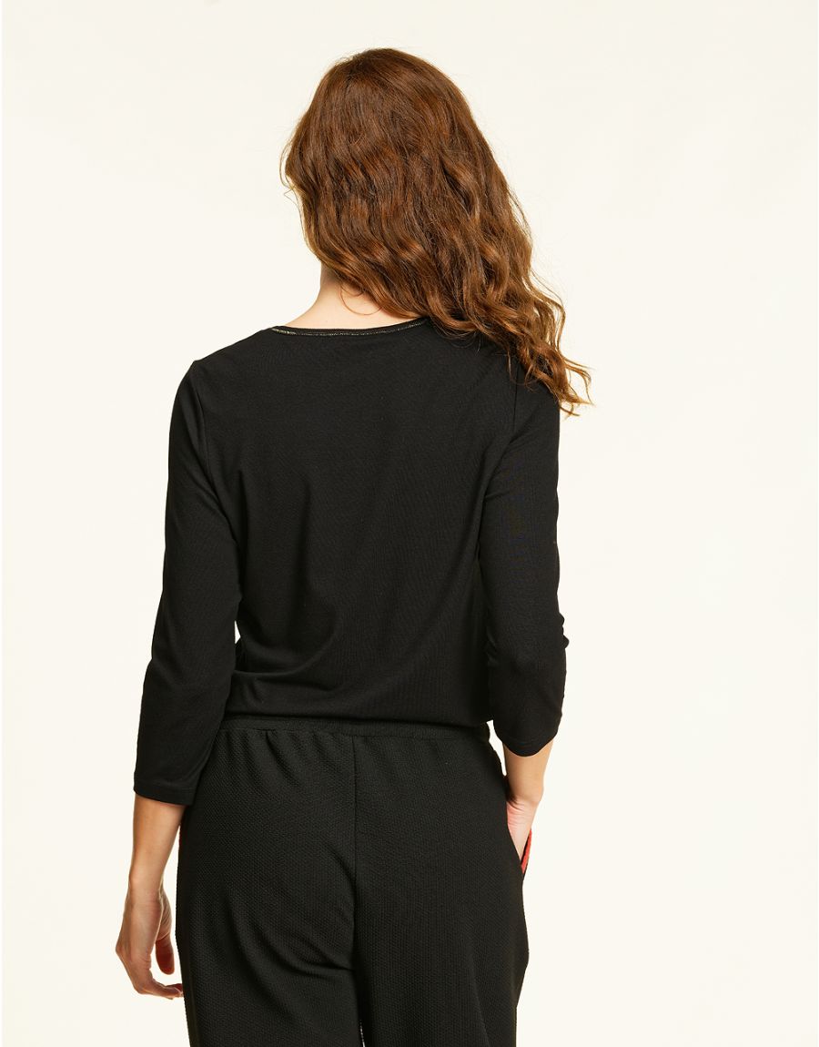 T-shirt viscose noire