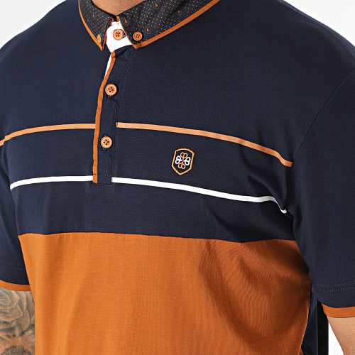 Polo Manches Courtes Bleu Marine