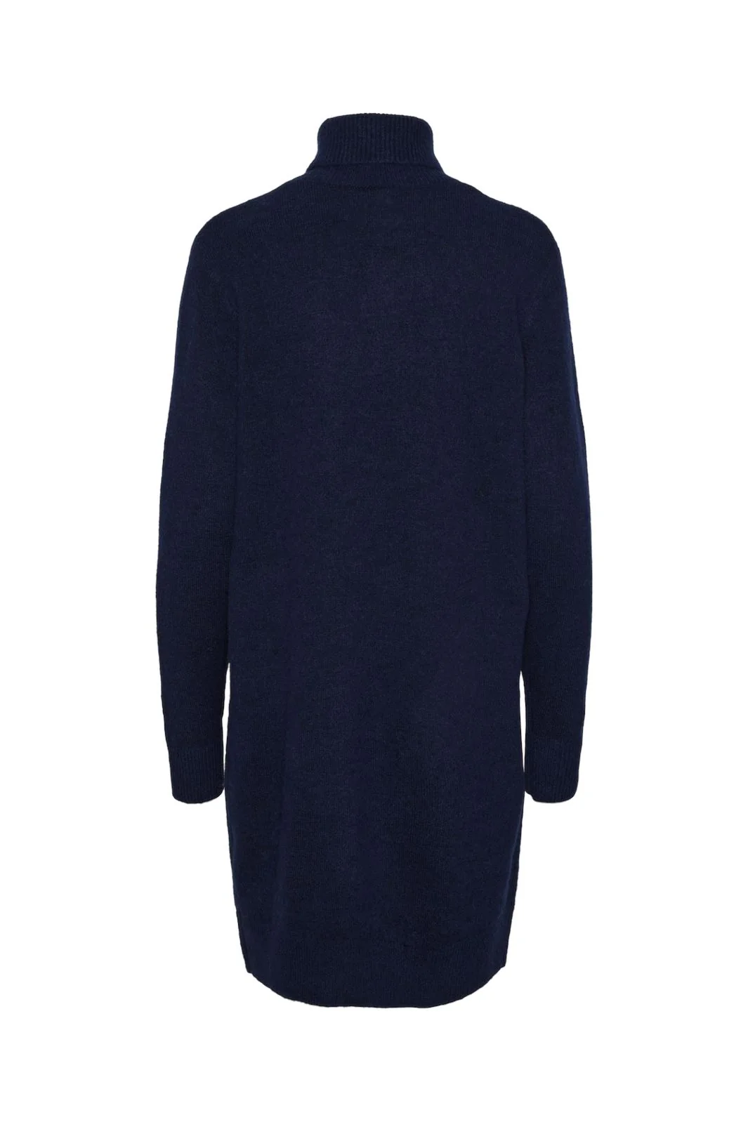Y.A.S Yasjuva Roll Neck Knit Dress  navy blazer birch stitch