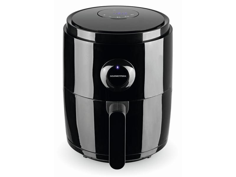 GOURMETmaxx Heissluft-Fritteuse Digital 0.5 kg, Schwarz Heissluftofen, Grill und Fritteuse in einem Gerät