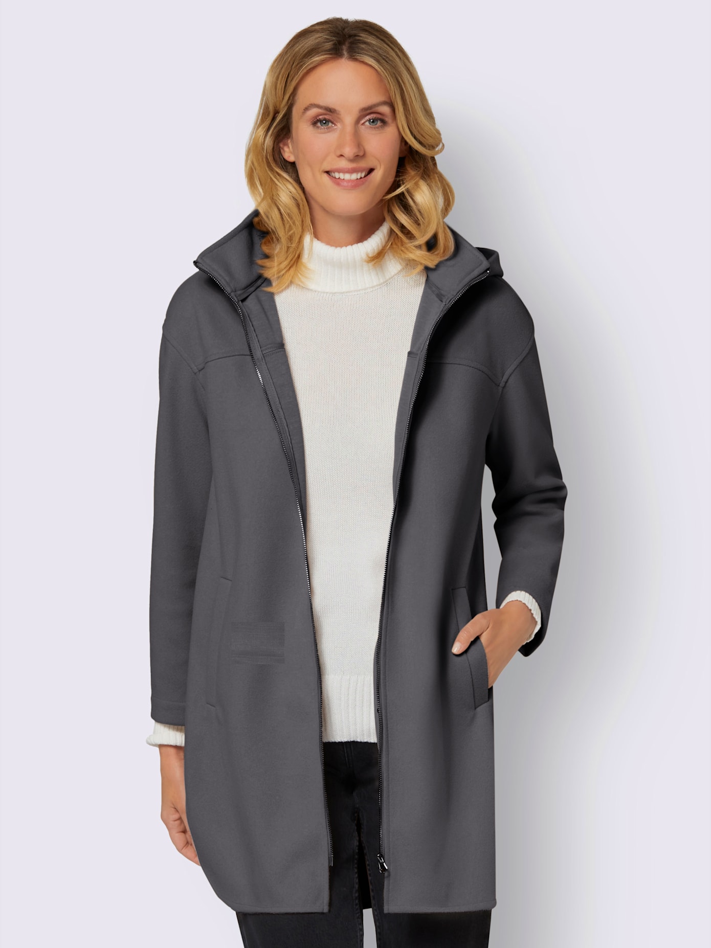 Veste longue veste mi-saison légère