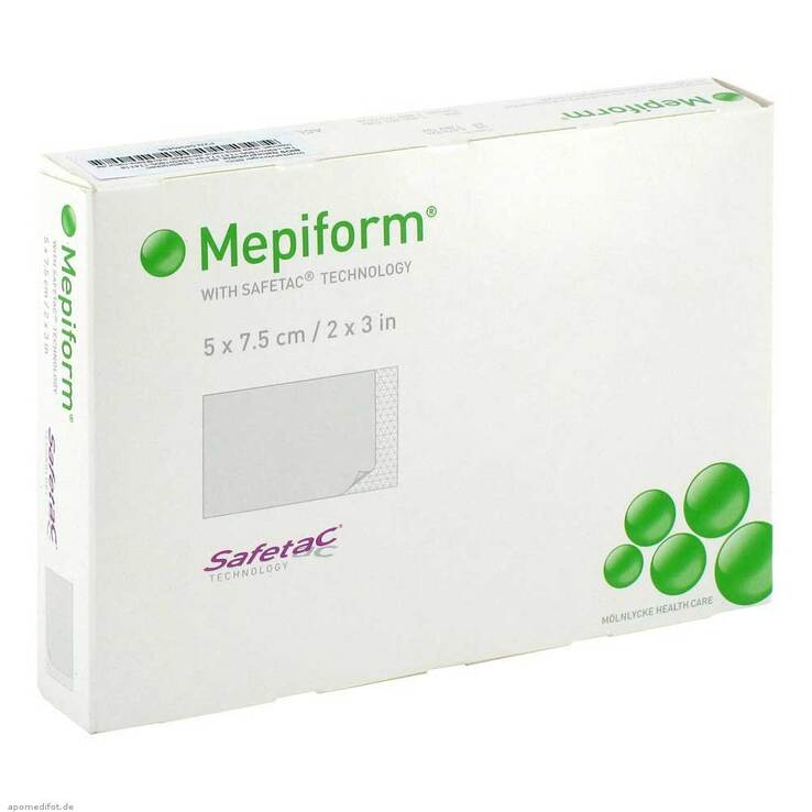 Mepiform 5x7,5 cm Verband, 5 St