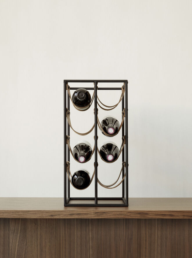Audo Copenhagen Umanoff, Wine Rack Sort & brun