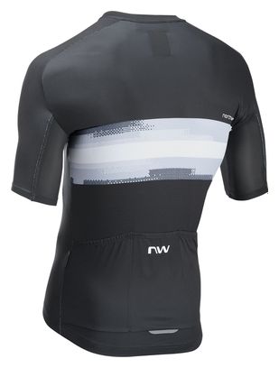 Maillot Manches Courtes Northwave Force Evo Noir/Blanc Homme