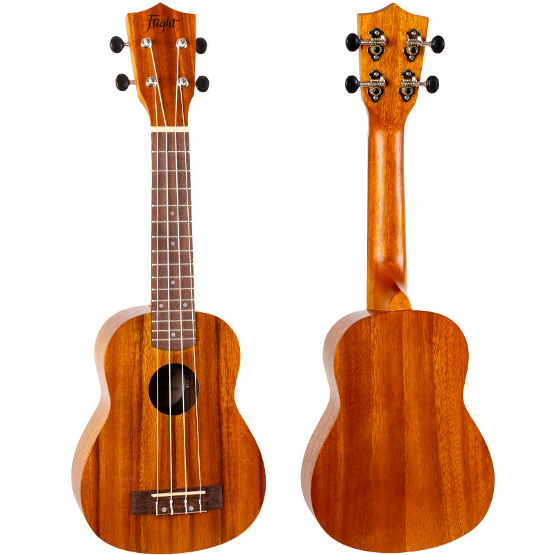 Flight Natural Series NUS250 Acacia sopraan ukelele met gigbag