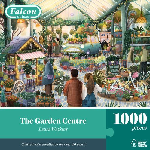 Falcon - At The Garden Centre - 1000 Stukjes Puzzel - Multicolor - Karton