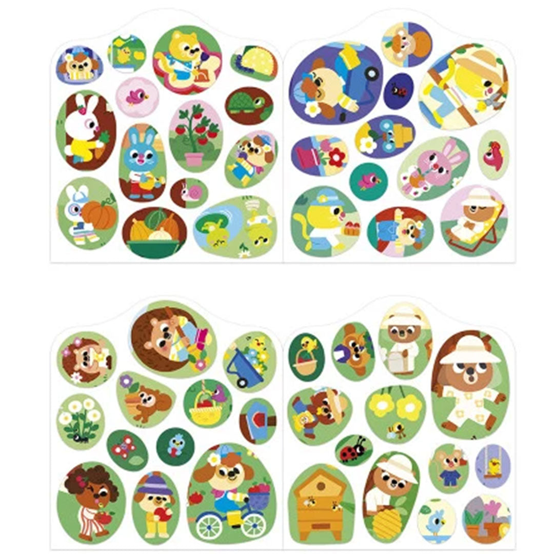 Janod stickerboek de tuin