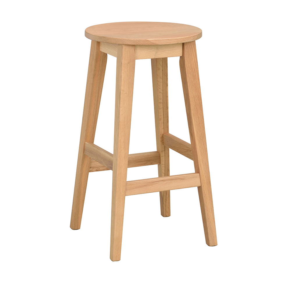 Houten barkruk Austin - zithoogte 65 cm Austin houten barkruk naturel- 65 cm