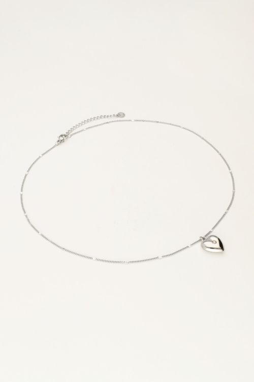 Ketting met hart en geboortesteen