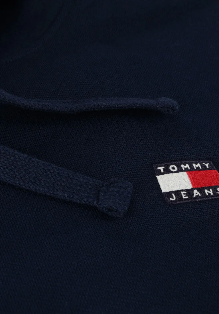 TOMMY JEANS donkerblauwe tommy jeans trui tjm reg badge hoodie ext