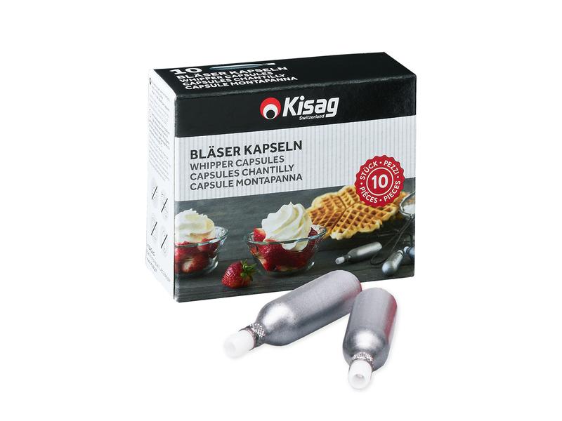 Kisag Kapseln für Rahmbläser 10 Stück Kapseln