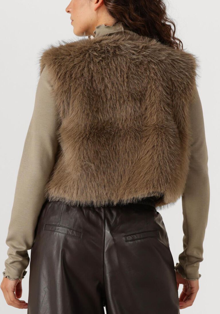 taupe aimee the label gilet isla