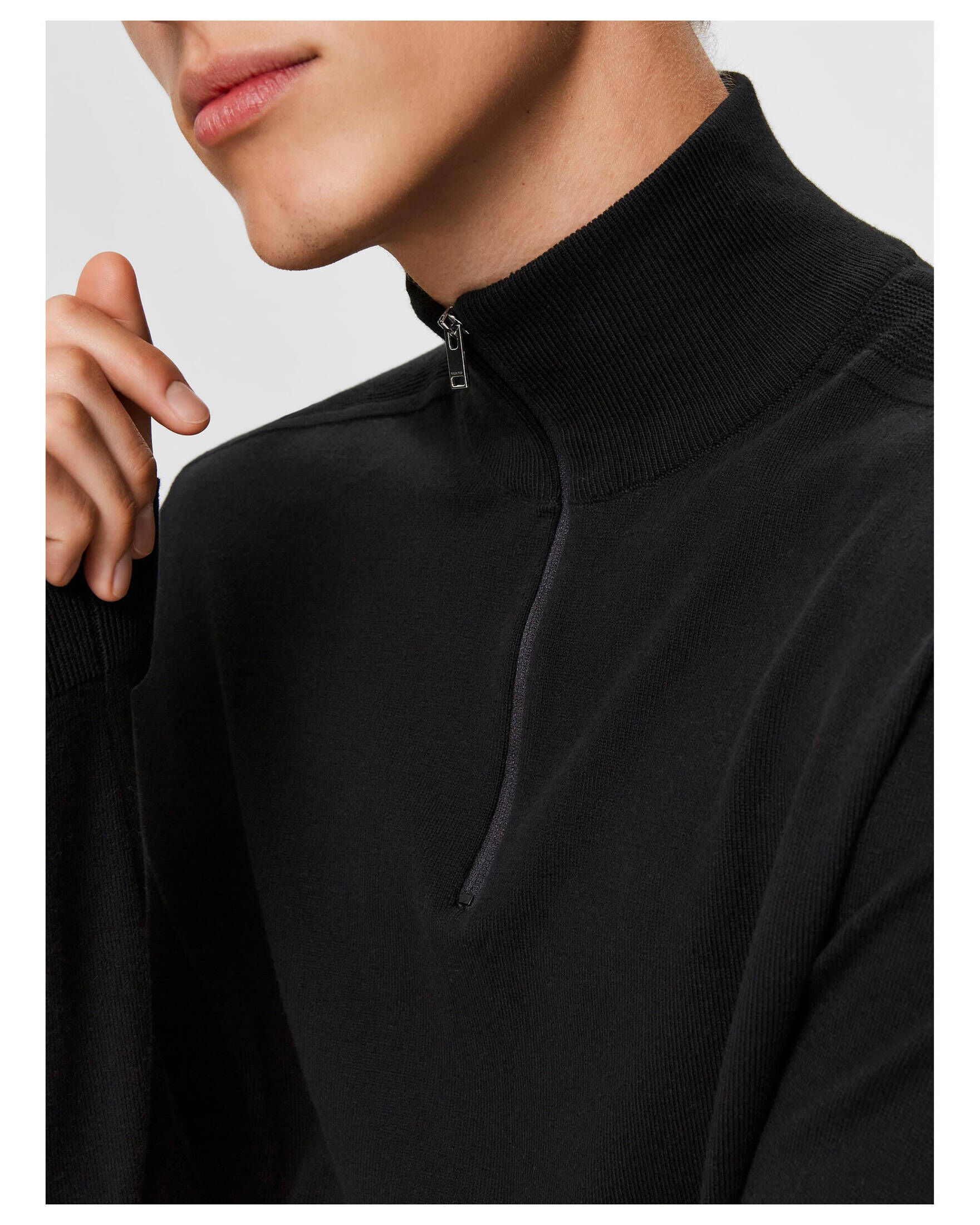 Selected Homme| Herren Pullover SLHBERG HALF ZIP CARDIGAN B