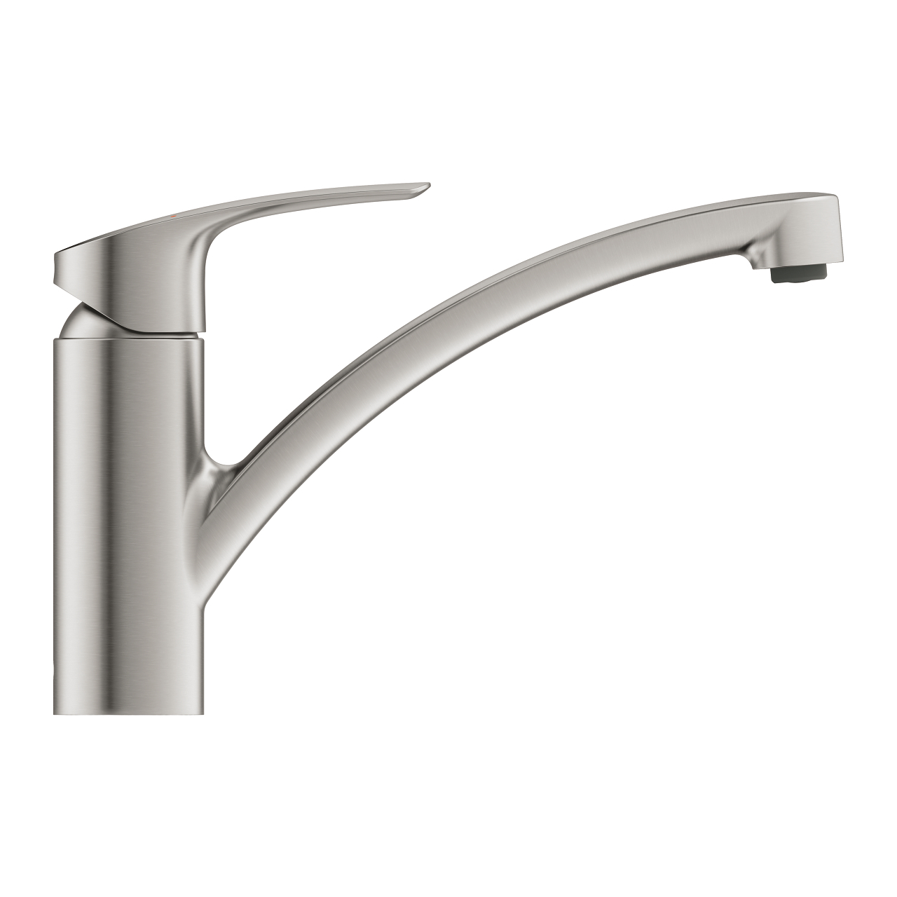 Grohe Eurosmart keukenkraan met lage draaibare uitloop RVS