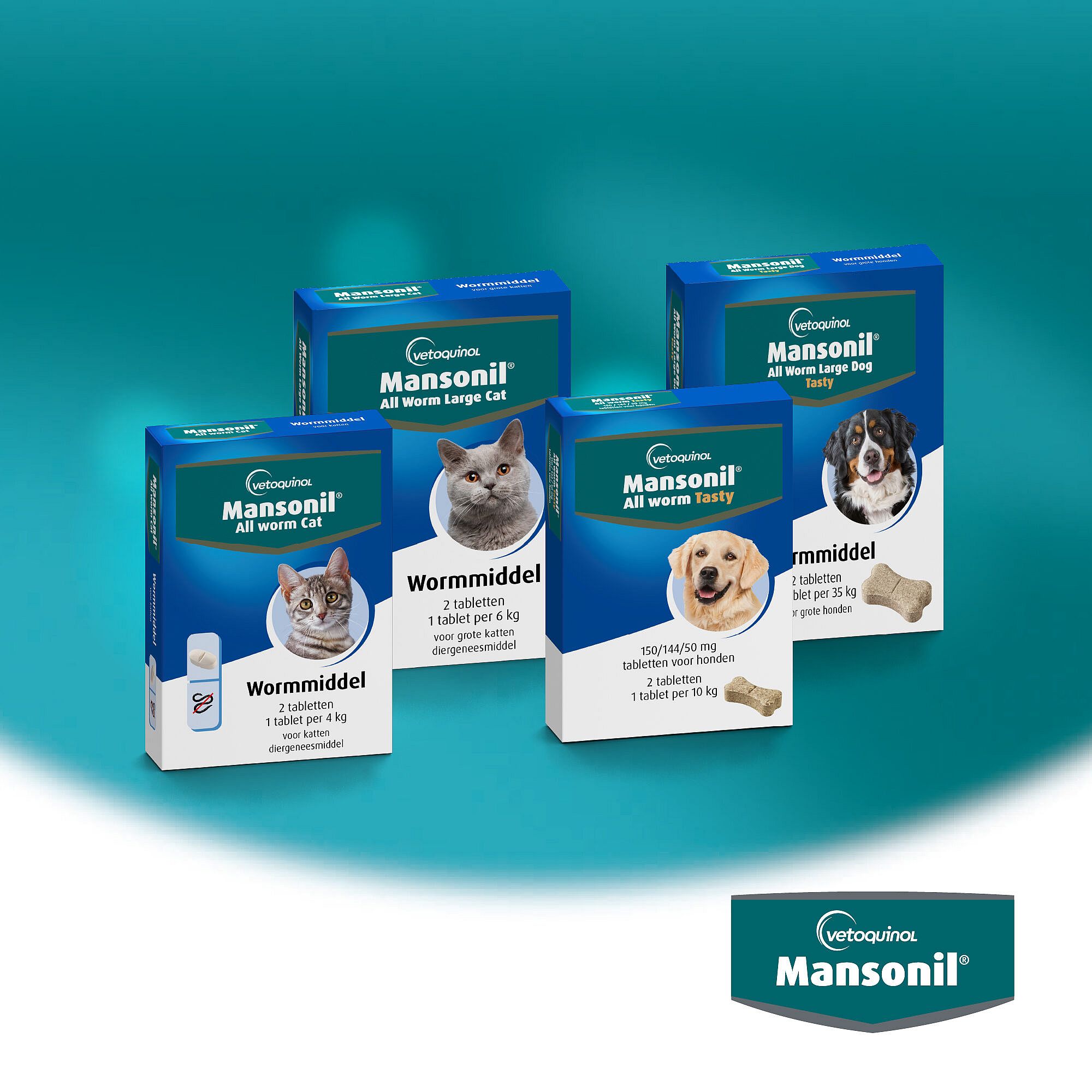 Mansonil All Worm Kat 2 tabletten