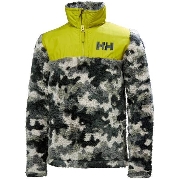 Sweat polaire HELLY HANSEN JR CHAMP 1/2 ZIP MIDLAYER CONCRETE CONCRETE AOP