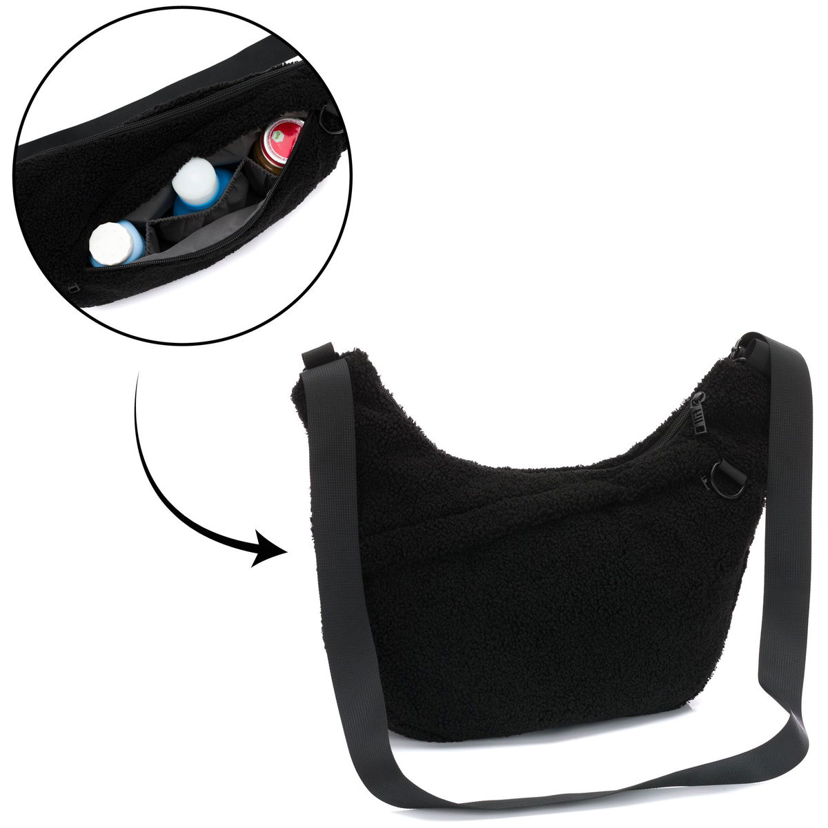 fillikidfillikid   Daybag Plüsch schwarz