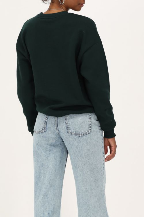 Donkergroene sweater 
