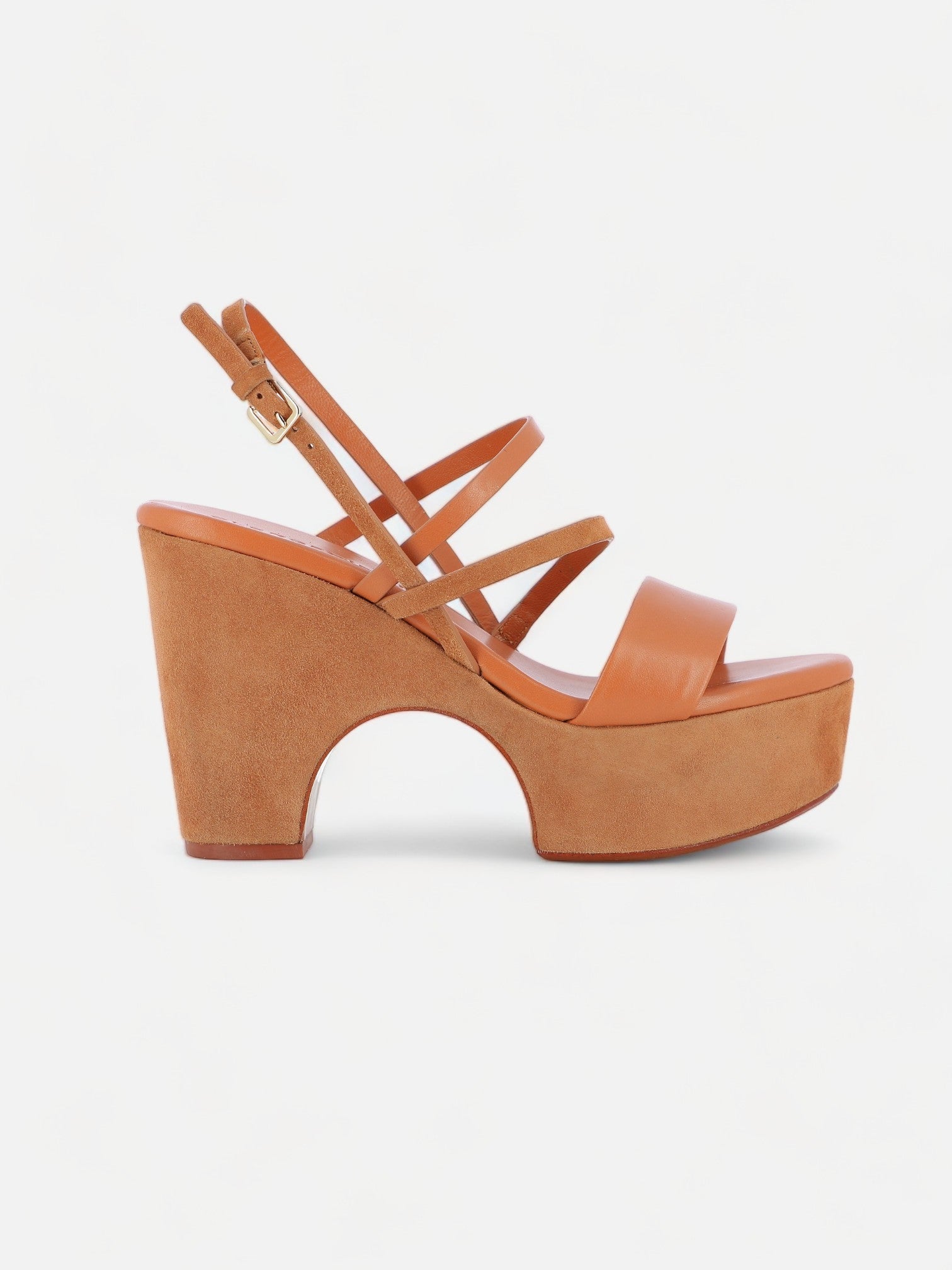 SANDALS - VOGUE sandals, lambskin brown
