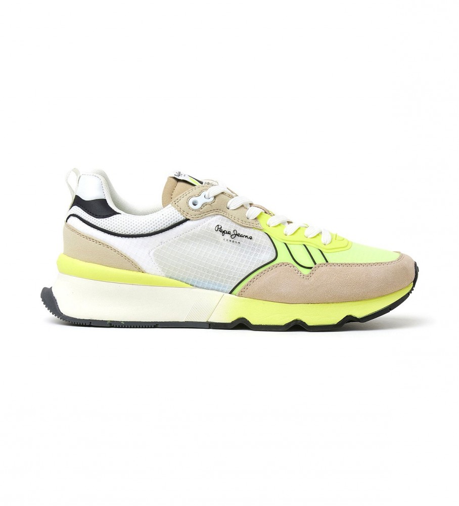 Tênis Pepe Jeans Brit Pro Amarelo Neon Combinado