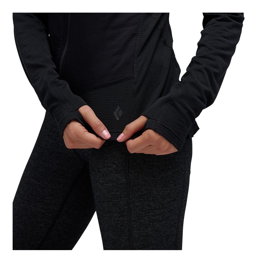 Black Diamond COEFFICIENT LT HYBRID HOODY - Sweat Femme black