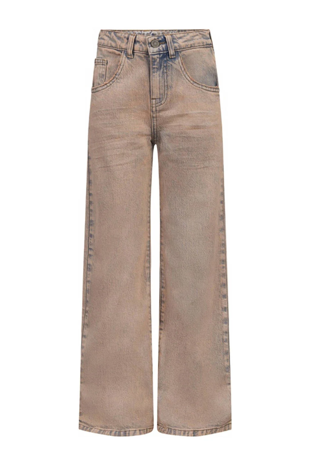 Retour Jeans high waist loose fit jeans Kira Wide warm brandy