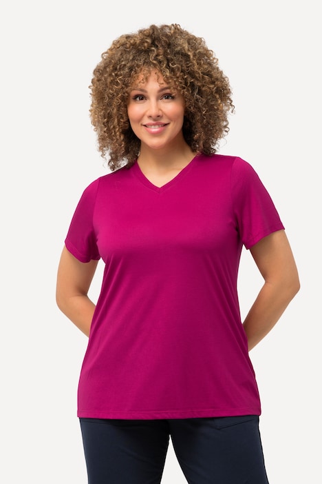 Funktionsshirt, antibakteriell, V-Ausschnitt, Halbarm