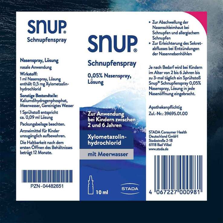Snup Schnupfenspray 0,05% Nasenspray, 10 ml