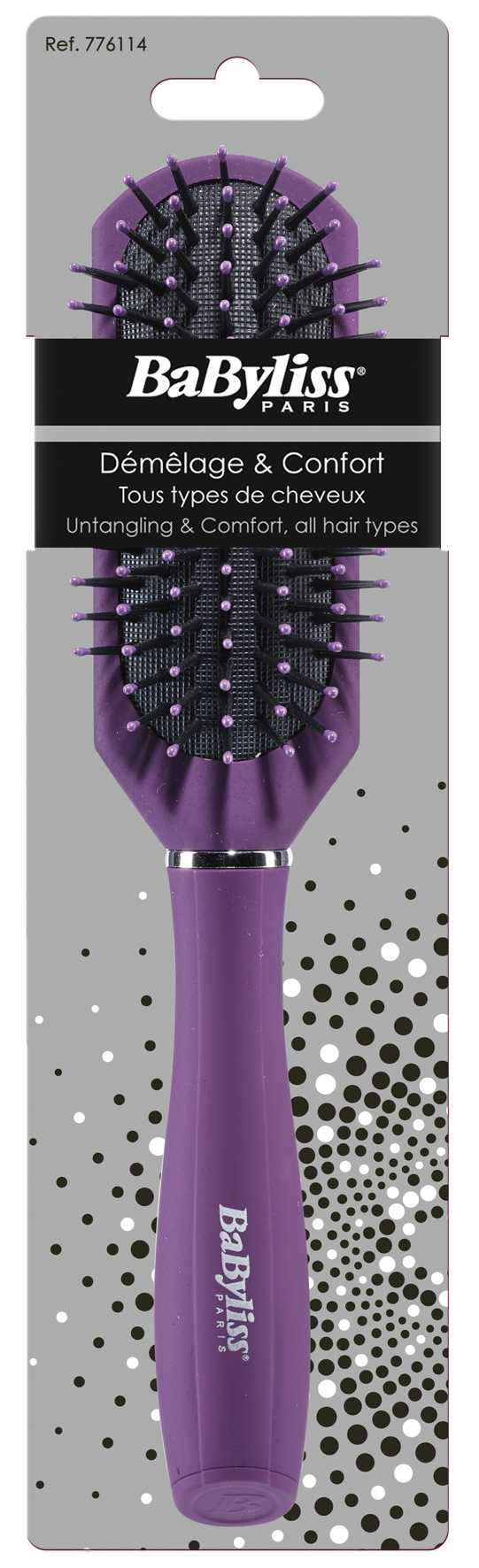 BABYLISS Schmale pneumatische Bürste mit Noppen 1 Stk
