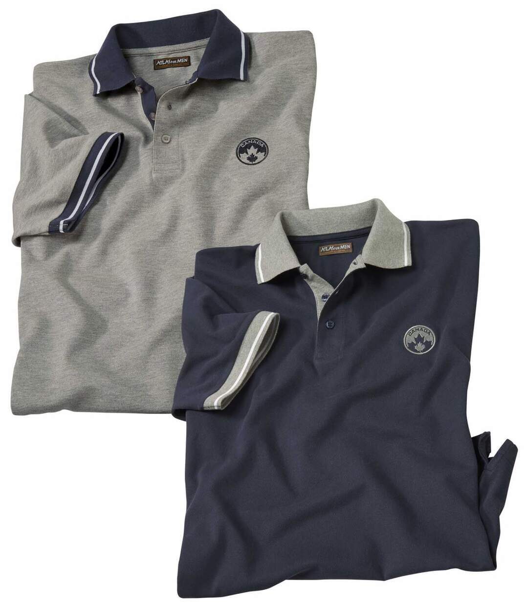 Lot de 2 Polos Piqués Canada Nature