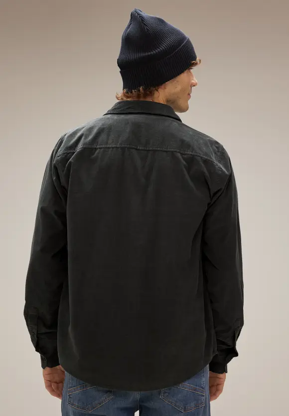 Lässiges Cordhemd - graphite grey