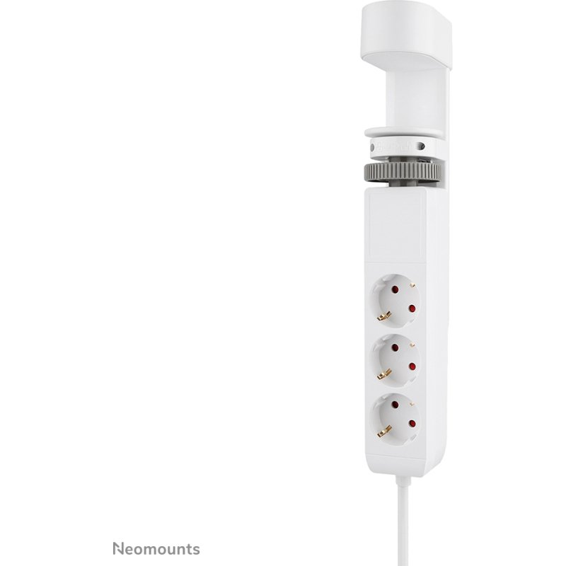 Neomounts DS22-840WH6 Multiprise de bureau avec pince et ports USB-C et USB-A - charge rapide