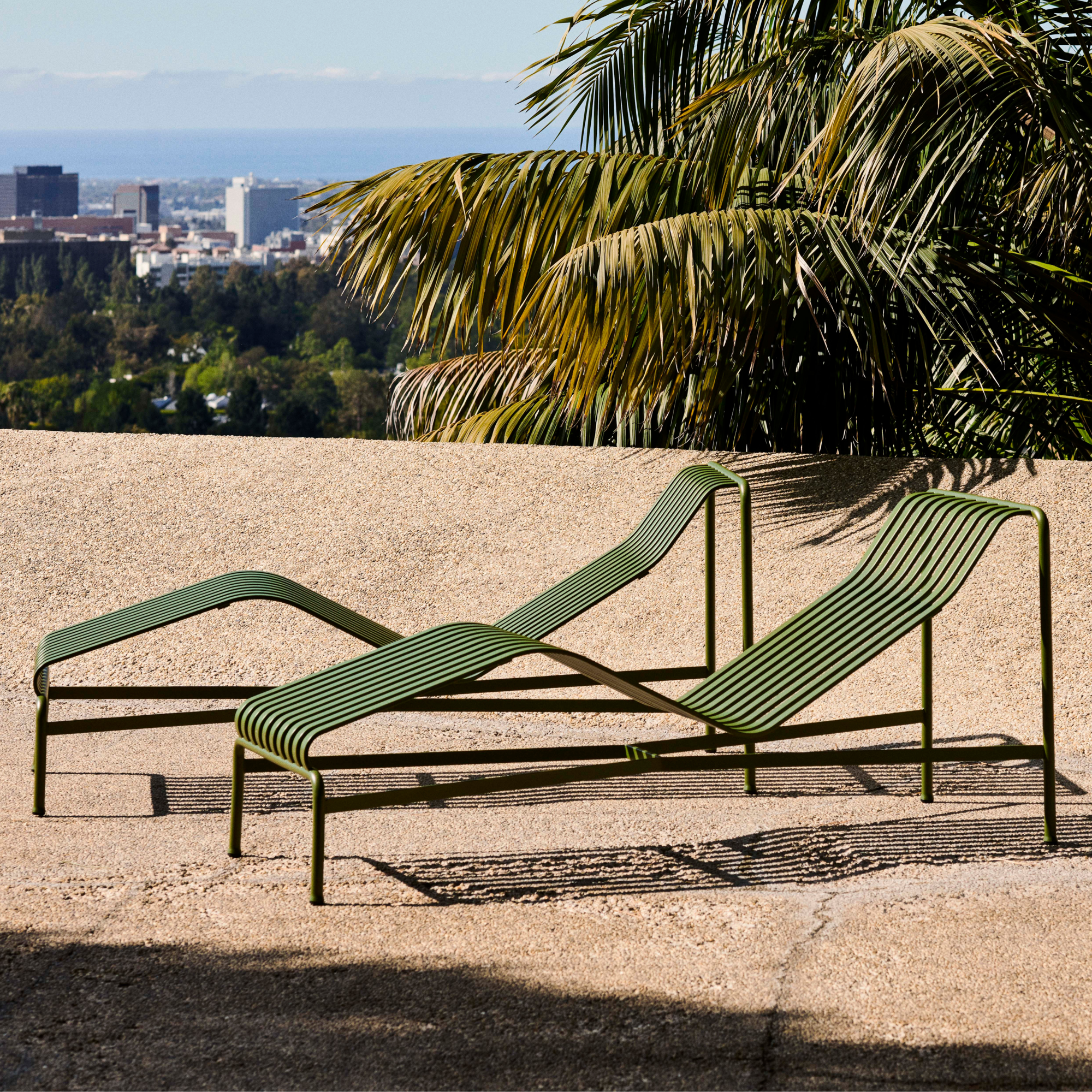 Ligbed Palissade Chaise Longue olive