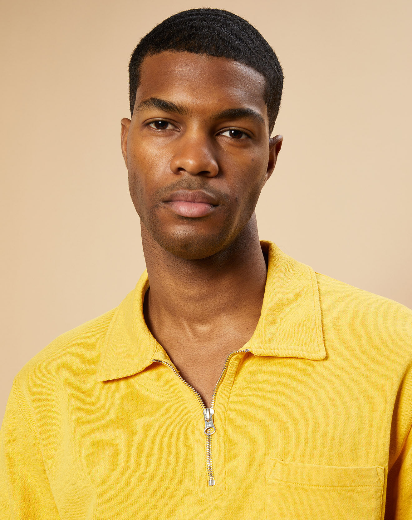 Hartford Polo Light zip jaune