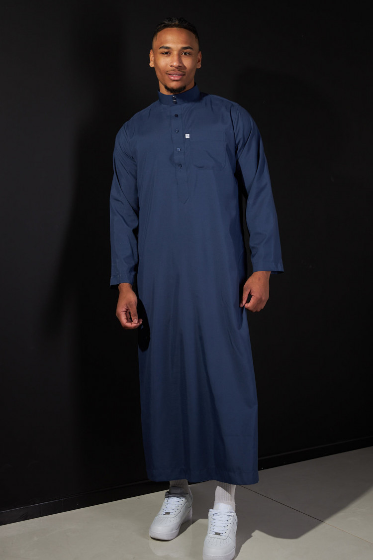 Qamis bleu foncé