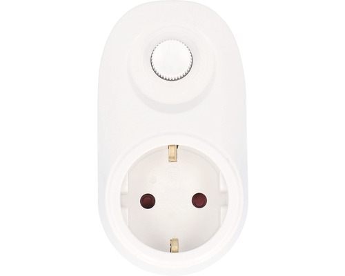 Stekkeradapter met dimmer, 40-280 watt, wit