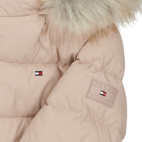 Tommy Hilfiger - ESSENTIAL DOWN FUR HOOD JACKET Beige