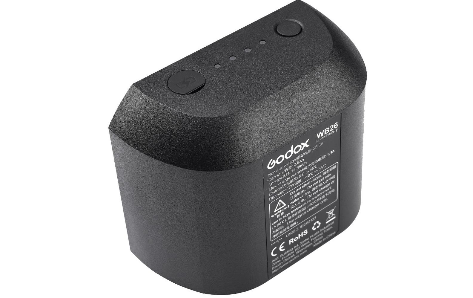 Akku WB26<br>Professioneller Akku für das Blitzgerät AD600pro von Godox