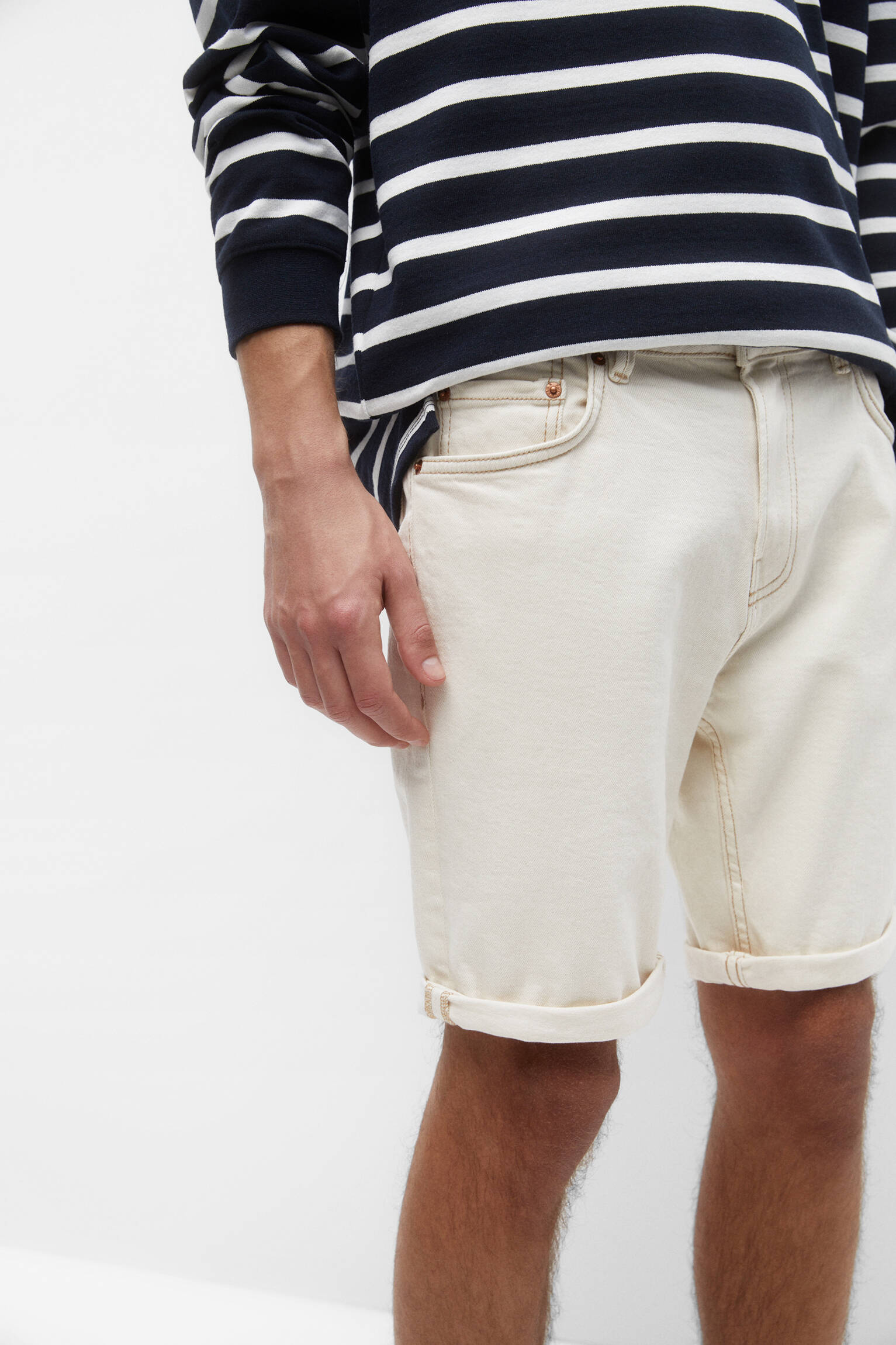 Bermuda jeans slim - Raw