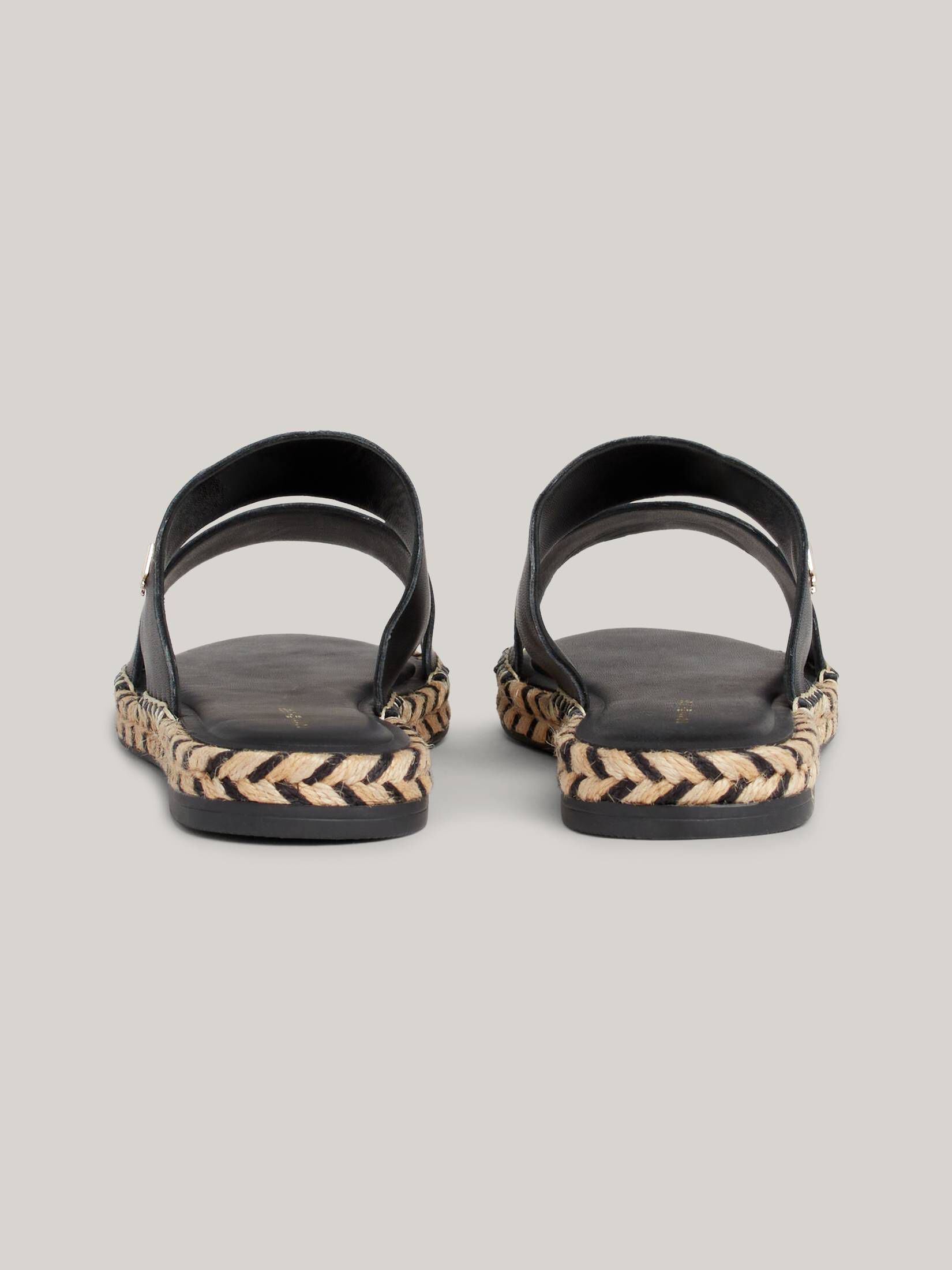 Tommy Hilfiger| Damen Pantoletten TH LEATHER FLAT ESPADRILLE