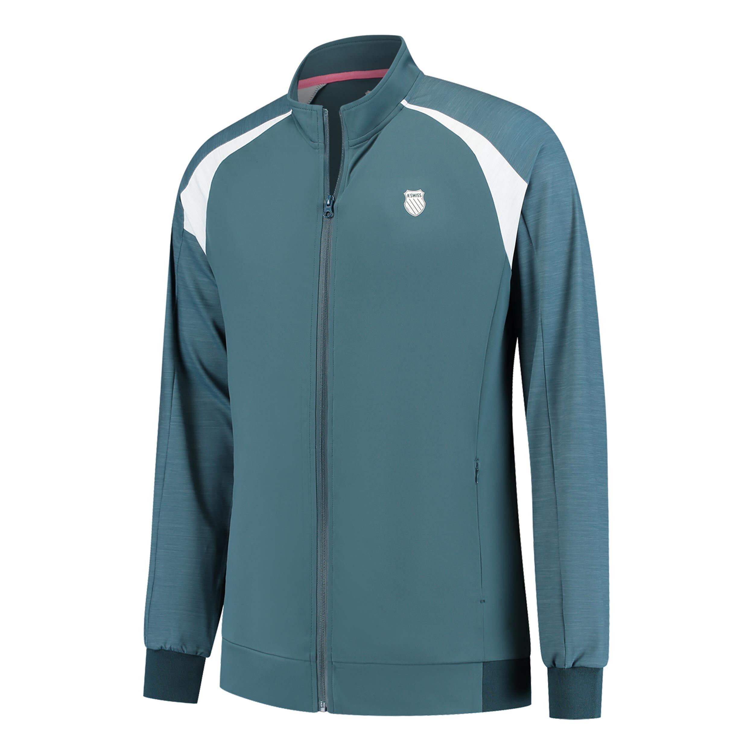 K-Swiss Hypercourt Veste De Survêtement Hommes - Bleu Petrol, Blanc