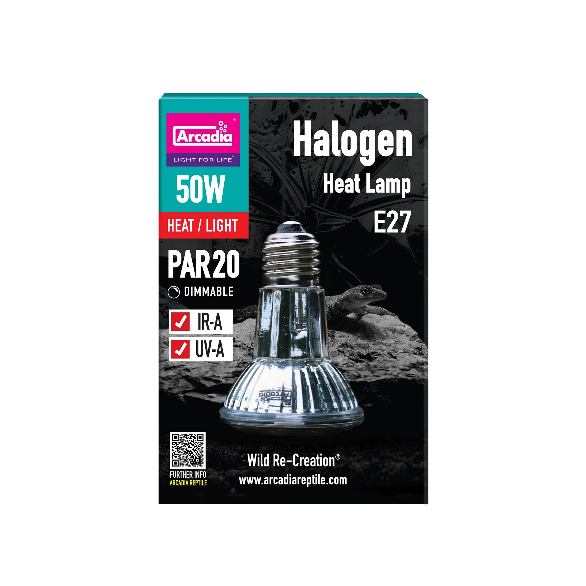 Arcadia Halogeen Basking Spot Warmtelamp E27 50W
