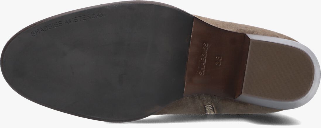 SHABBIES taupe shabbies enkellaarsjes julie ankle boot