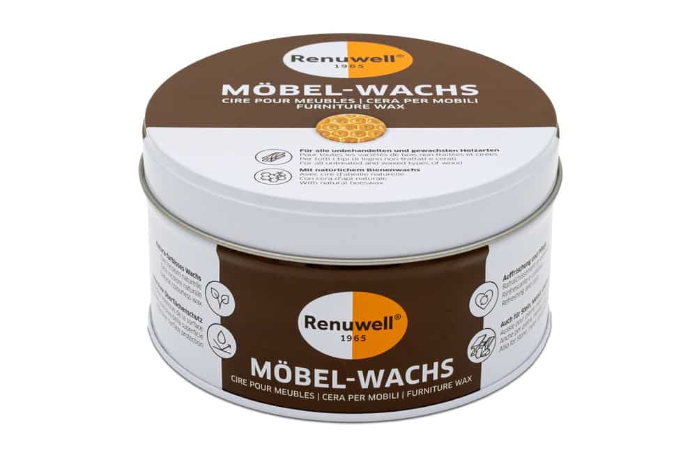 Renuwell MÖBEL WACHS 500ml Pflegemittel für Tische Schränke Stühle Holzpflege