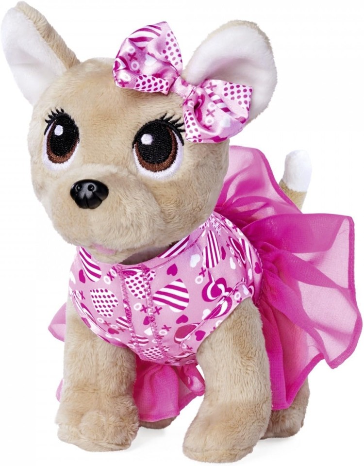 Chichi LOVE - Hunde Bamse med Hjerteformet Taske (23 cm)