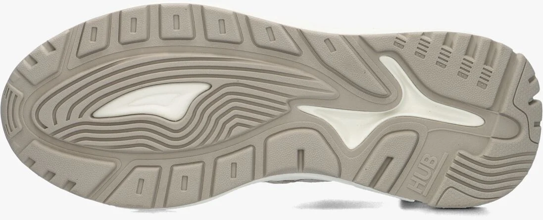 HUB beige hub lage sneakers grid-m