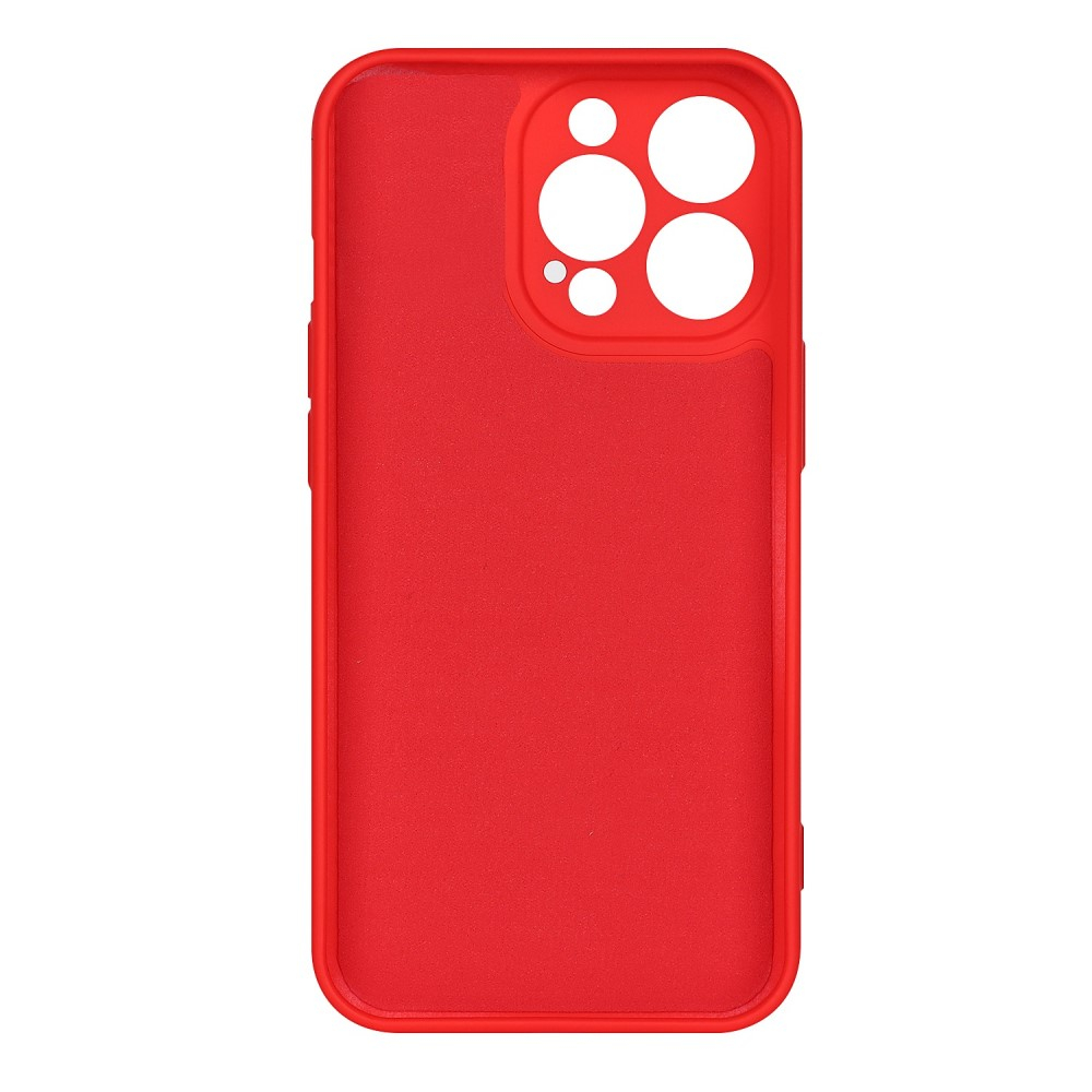iPhone 13 Pro Soft Touch Gummi Case Hülle mit Kameraschutz - Rot