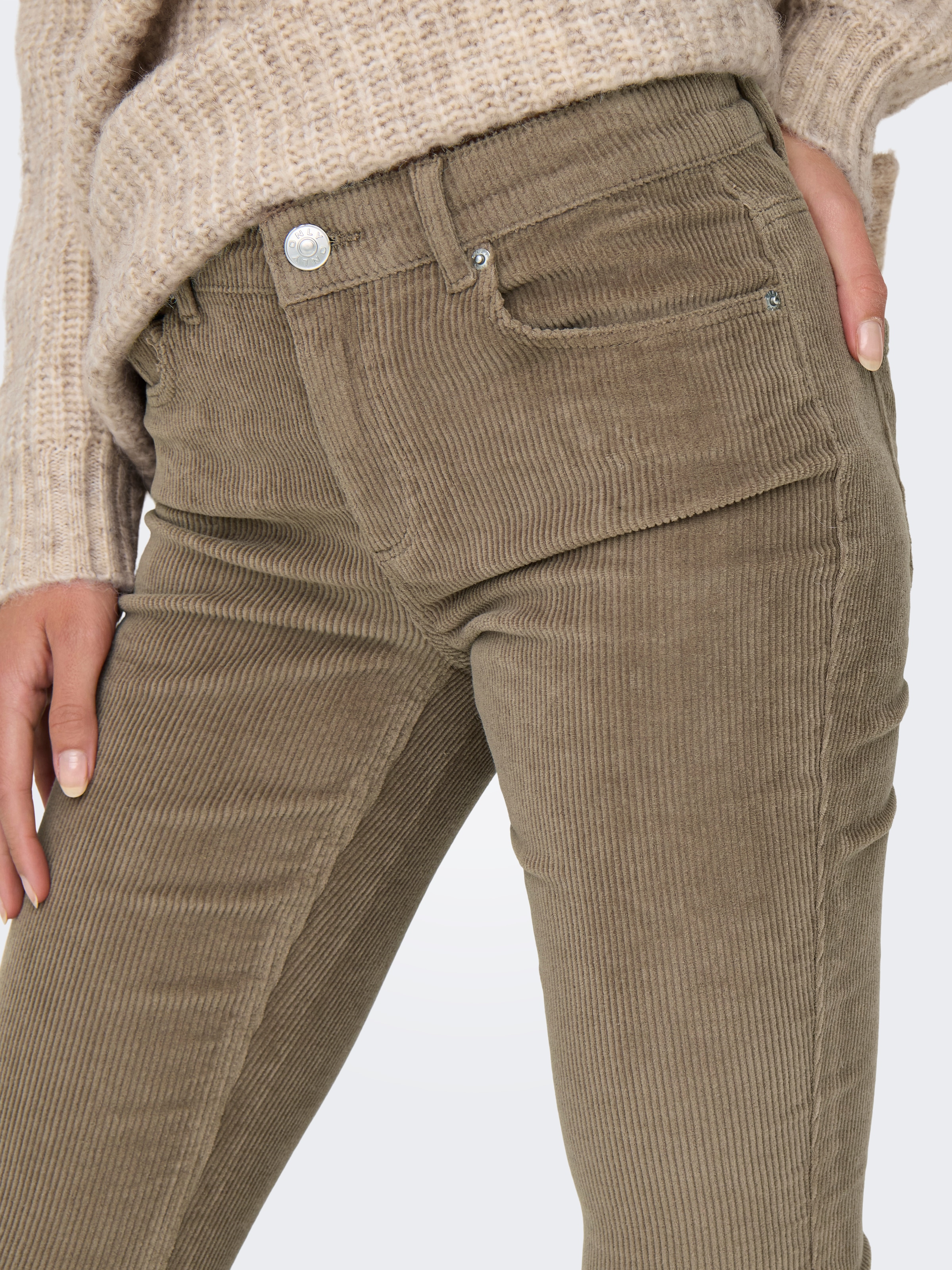 ONLY Cordhose »ONLMARY – Flared Cordhose mit Stretchkomfort«  slim fit, modisch, Cord, Baumwollmischung