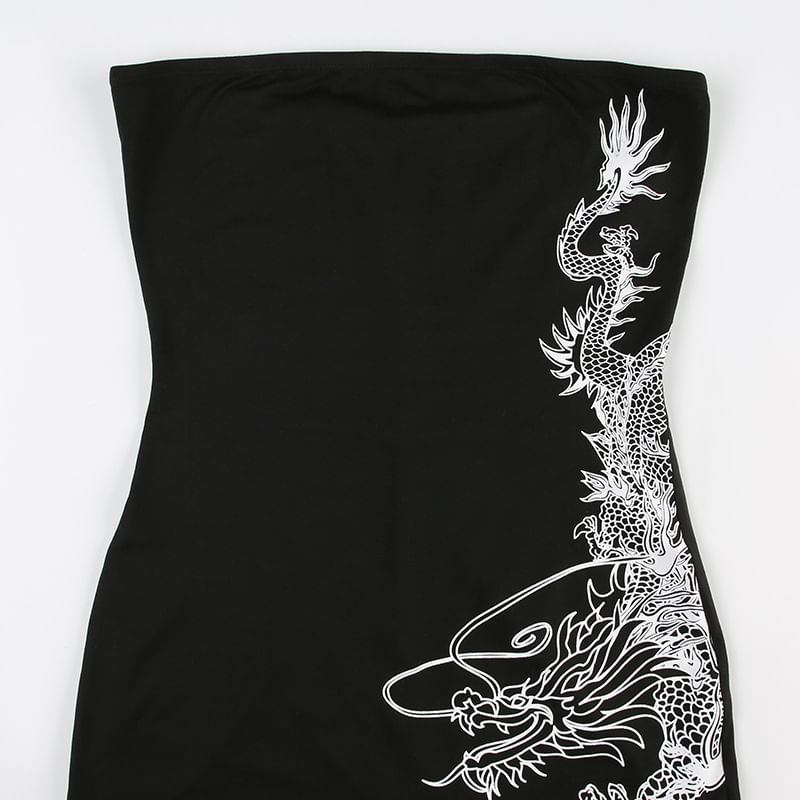 HERMITAKH - Strapless print romper