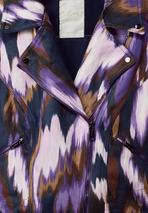 Multicolor Bikerjacke - deep pure lilac